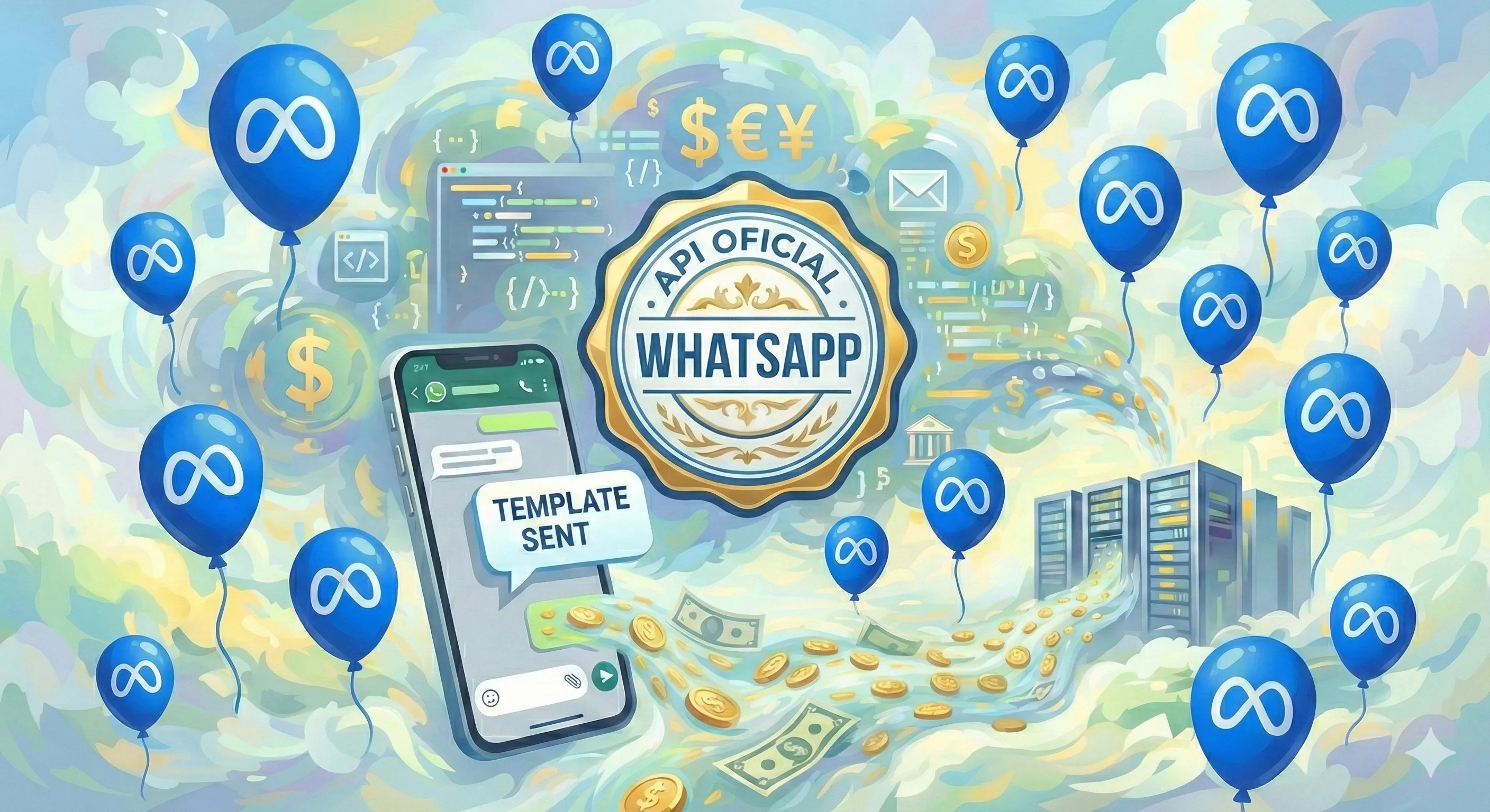 Simulador de custos de templates WhatsApp: quanto custa a API Oficial?