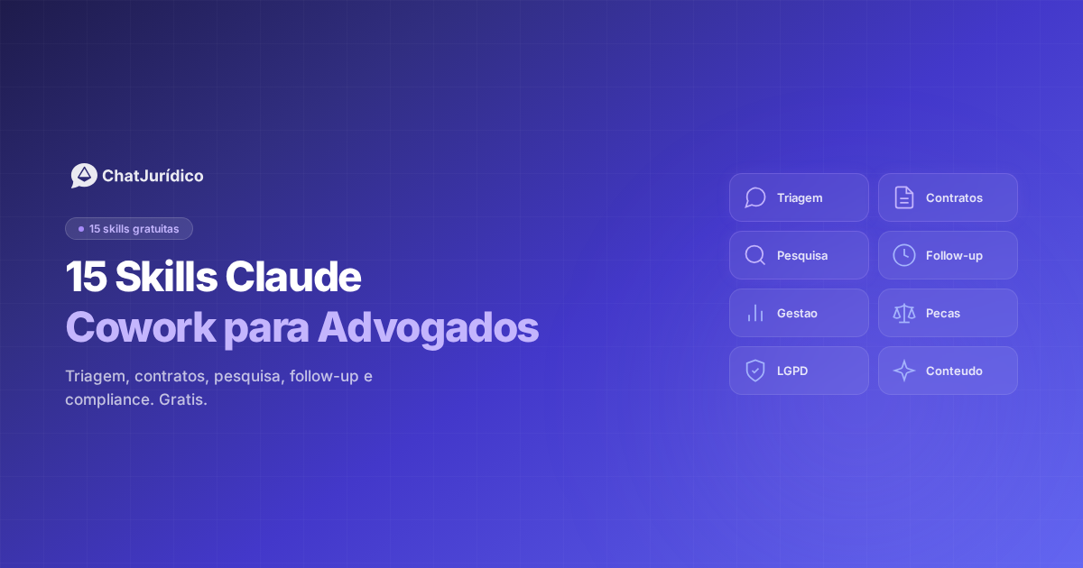 Imagem de destaque: Skills Claude para Advogados: 15 gratuitas para usar