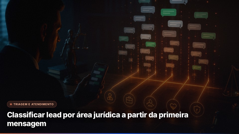 Classificar lead por área jurídica a partir da primeira mensagem