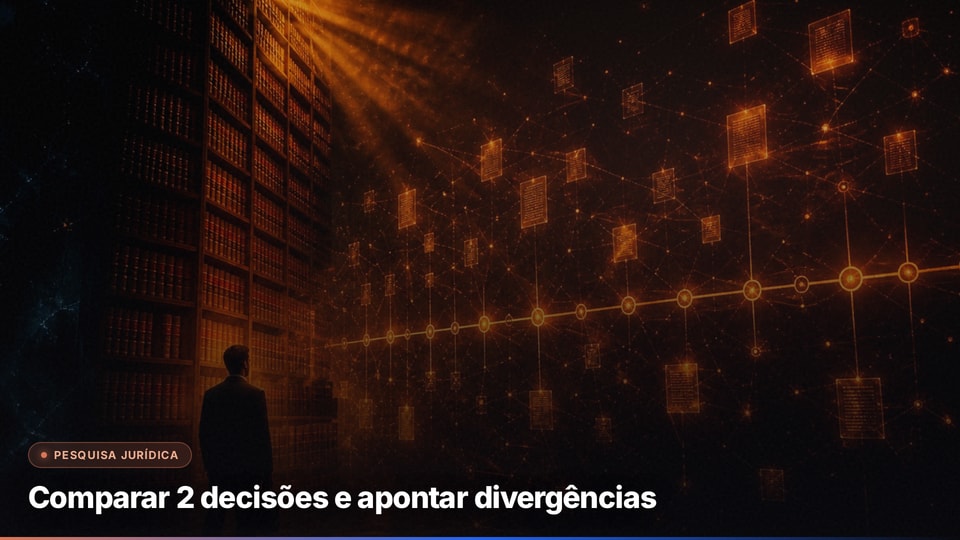 Comparar 2 decisões e apontar divergências