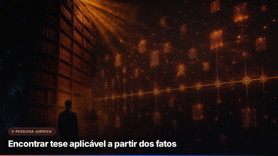 Encontrar tese aplicável a partir dos fatos