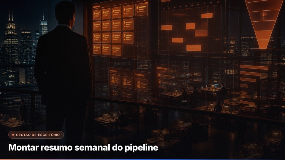 Montar resumo semanal do pipeline