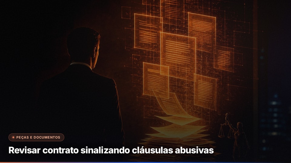 Revisar contrato sinalizando cláusulas abusivas