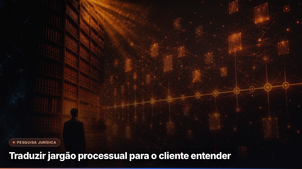 Traduzir jargão processual para o cliente entender