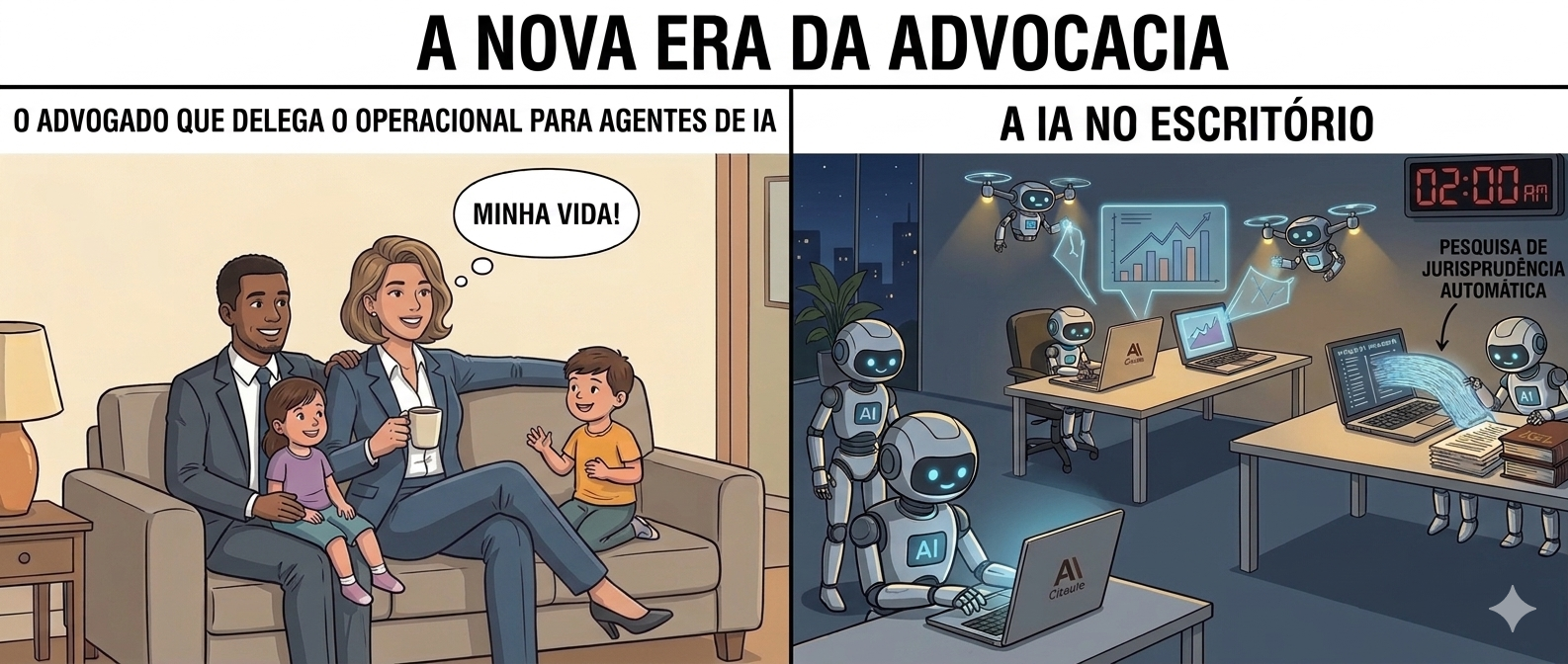 Agente de IA atendendo fora do horário comercial com contexto jurídico
