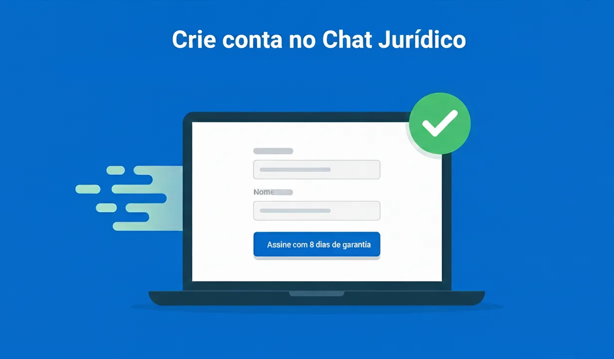 Crie conta no Chat Jurídico