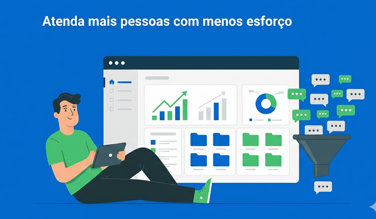 Atenda mais pessoas com menos esforço