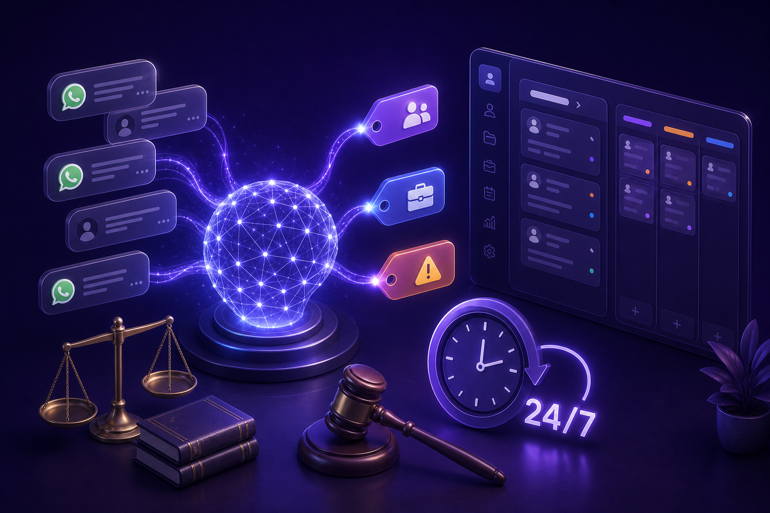 IA fazendo triagem e qualificacao de interessados 24 horas