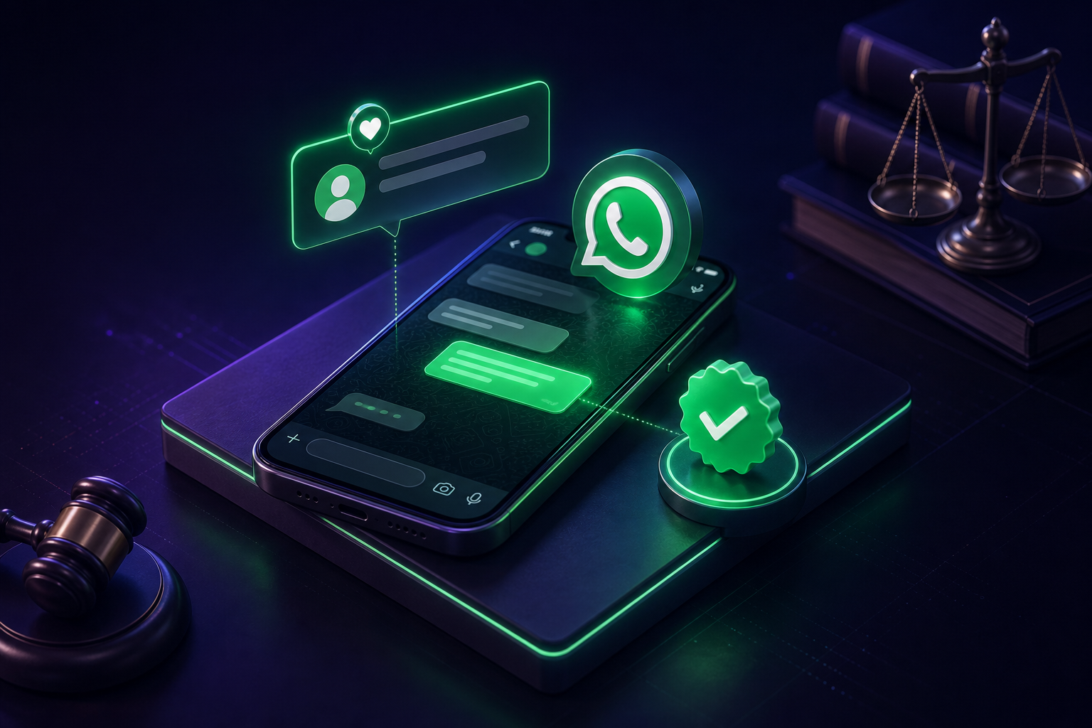 Interessado chegando no WhatsApp verificado pela Meta