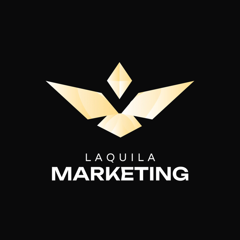 Logo da Laquila Marketing, assessoria de marketing para advogados