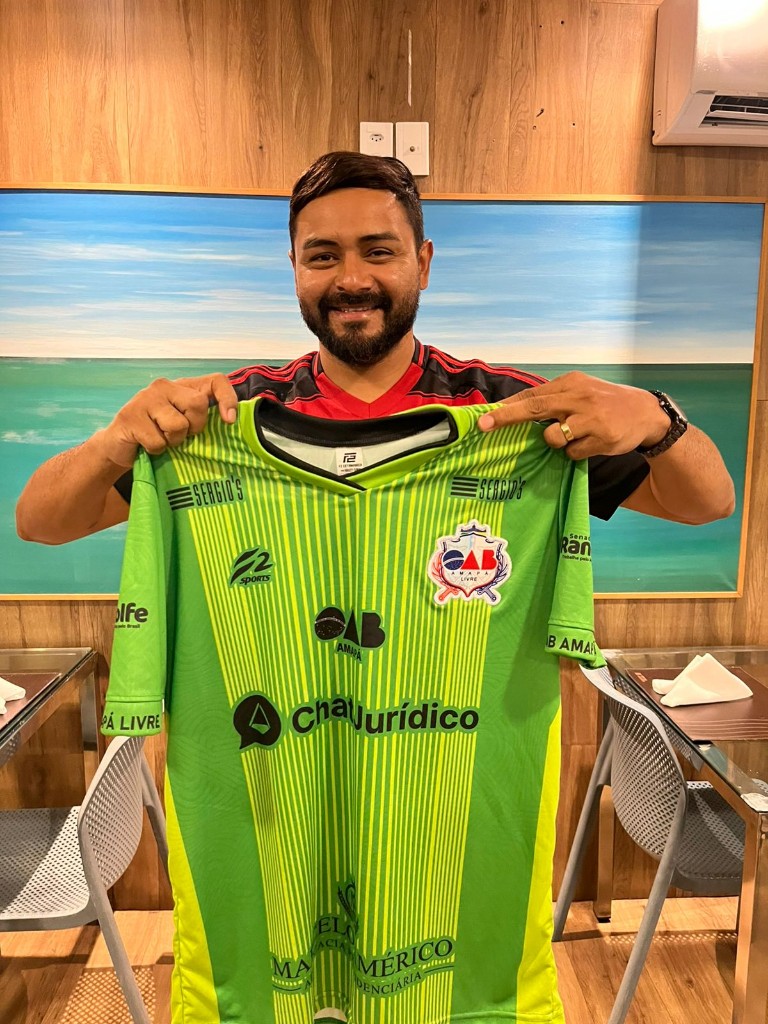 Camisa verde da OAB Amapá Livre com patrocínio Chat Jurídico
