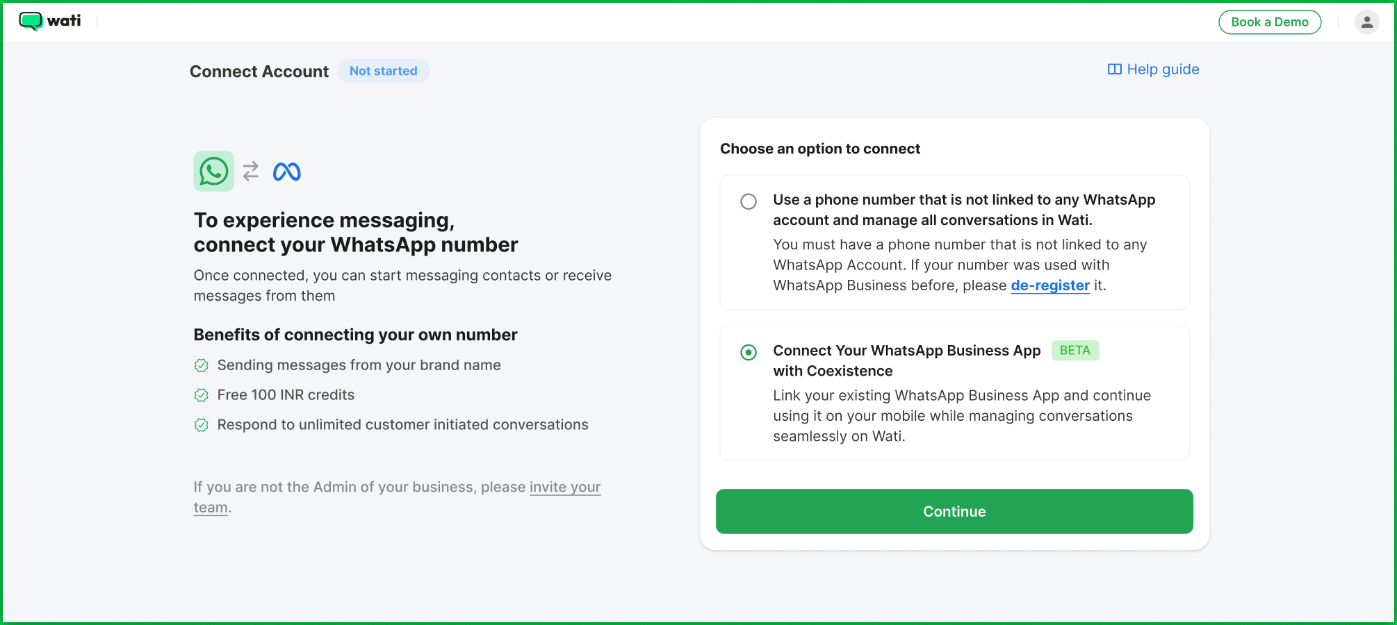 Escolher método de integração