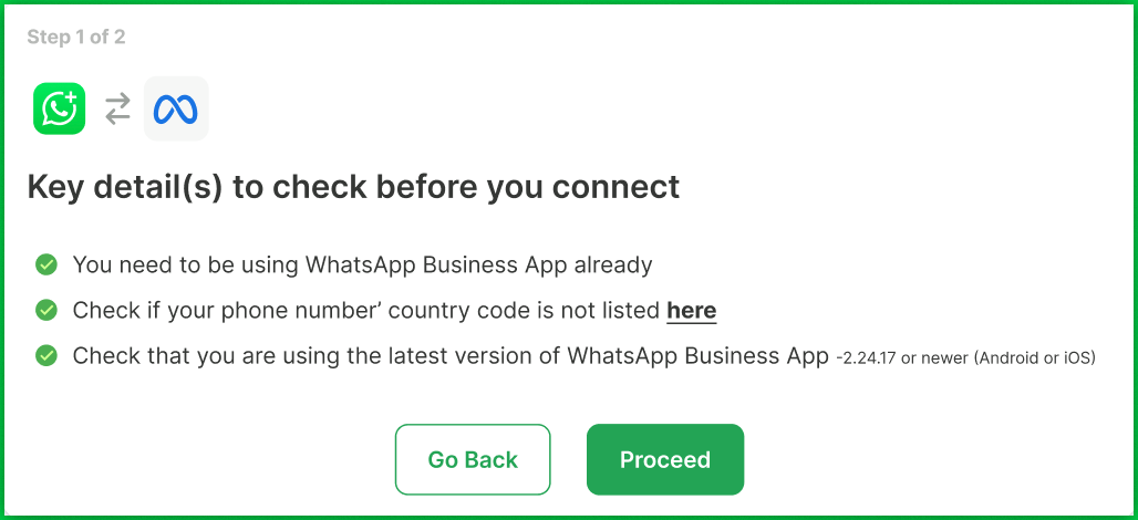 Tela de login do Facebook Business